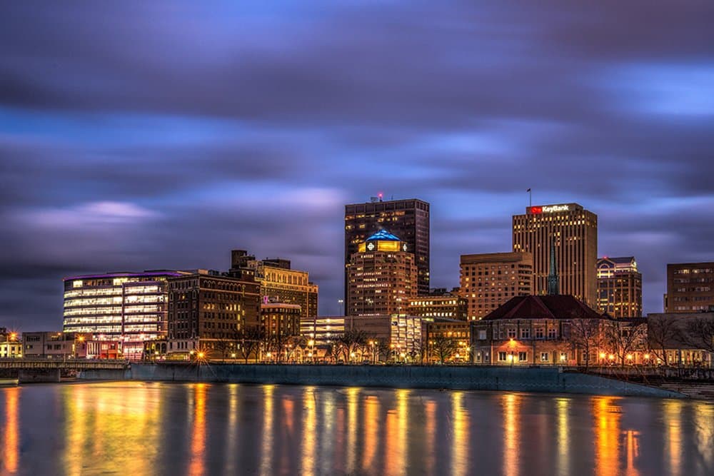 Downtown Dayton, Ohio skyline