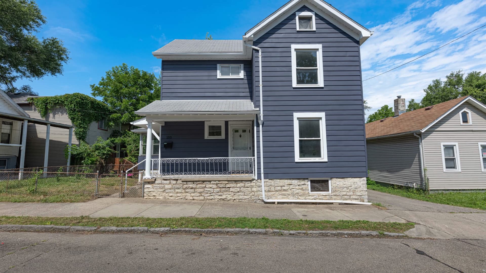 A two story house on Dover Street in Dayton